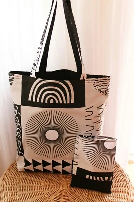 Einkaufstasche mit Hülle,Stofftasche,Beutel,Shopper,Baumwolltasche selbst genäht - Bild 1 von 4