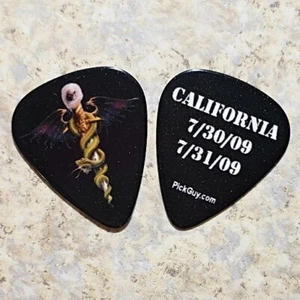 2 Guitar Picks MOTLEY CRUE California 2009 Dr Feelgood 25th Anniversary pick set - Picture 1 of 2
