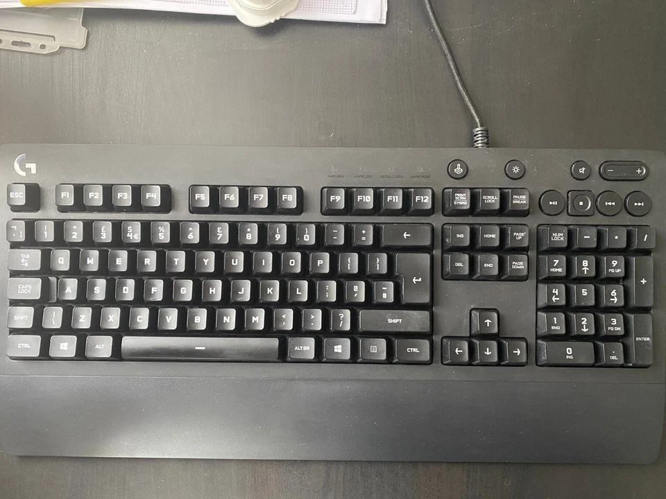 Logitech G213 Prodigy QWERTY UK Layout RGB Gaming Keyboard. Cleaned - Image 1 of 1