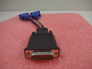 Molex VGA Y-Splitter Cable DMS-59 to Dual VGA - Part # CN-0R0914-52204-36U-1657 - Picture 1 of 3