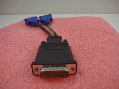 Molex VGA Y-Splitter Cable DMS-59 to Dual VGA - Part # CN-0R0914-52204-36U-1657 - Image 1 of 3