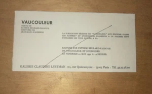 ART CARTON D'INVITATION EXPOSITION ARTISTE JEAN MARC SCANREIGH 1992 SIGNE DESSIN - Bild 1 von 2