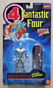 Figura Toybiz Marvel Fantastic Four 5" Space Surfing Silver Surfer - Imagen 1 de 2