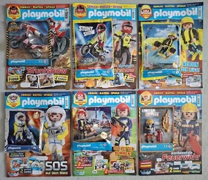 6x Playmobil Magazin/Heft mit je 1 Figur u. Zubehör (limitierte Editionen) - Bild 1 von 7