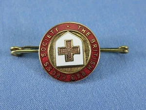 Vintage The British Red Cross Society Enamel Badge - Picture 1 of 10