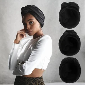 Headscarf Female Headband Turban Hat Ladies Head Wraps Women's Hair Cover Cap - Picture 1 of 17