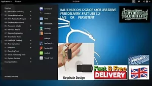 5 in 1 Multiboot Linux 64GB Live USB Bootable Ubuntu Mint Kali Tails Zorin 64bit - Picture 1 of 5