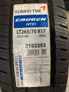 1 New LT 265 70 17 LRE 10 Ply Kumho Crugen HT51 Tire - Picture 1 of 6