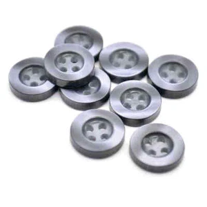 BLUE POLYESTER 4 HOLE SHIRT BUTTONS 10mm - Picture 1 of 1