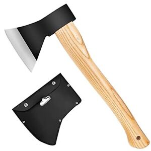 Camping Axe, Hatchet for Wood Splitting and Chopping, 15'' Gardening Small Ax...
