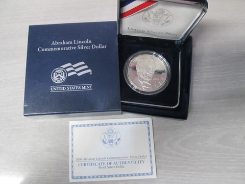 2009 Abraham Lincoln Proof Silver Dollar Commemorative Coin Cover