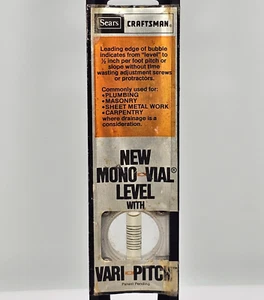 Sears Craftsman USA 39929, 24" Aluminum Mono-Vial Level with Vari-Pitch - Picture 1 of 15