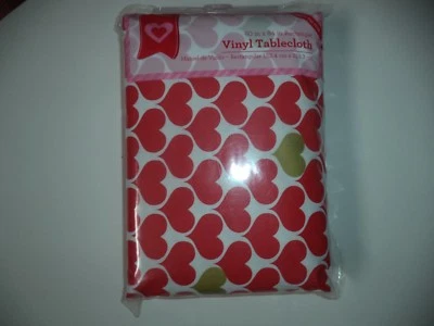 Mantel de vinilo metálico rectangular 60 pulgadas x 84 pulgadas varios corazones Foto 1 de 3