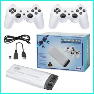 4K HDMI TV Game Stick Built-in 64GB 20000+ Video Games Console Wireless Gamepad - Picture 1 of 10