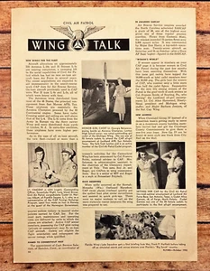 1952 OCT Civil Air Patrol Wing Talk De Colección Revista Artículo Honor Girl Cadet - Imagen 1 de 6