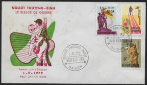 South Vietnam First Day Cover Wounded Soldiers 1972 - Picture 1 of 1
