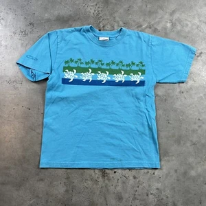 Crazy Shirts Hawaii T Shirt Youth Medium Blue Turtle Baby Tee Minor Flaws Preown - Picture 1 of 12