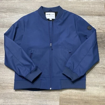 Chaqueta de bombardero William Rast Justin Timberlake & Trace Ayala talla para hombre L azul marino Foto 1 de 4