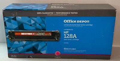 Office Depot CF403A (23102492) reemplaza cartucho de tóner magenta HP 128A Foto 1 de 4