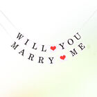 Wreath Wedding Party Banner Marriage Proposal Bunting