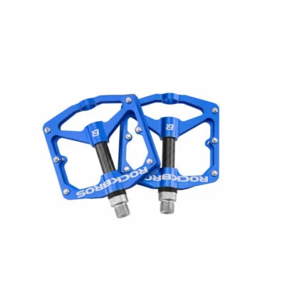 ROCKBROS Bike Bicycle Carbon Fiber Sealed Bearing Aluminum Pedals 4 Colors 1 SET - Image 1 of 4