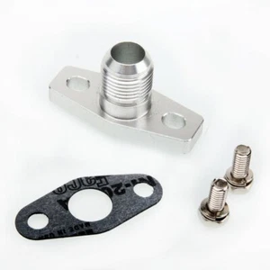 TRITDT Fits Garrett GT15 GT17 GT20 Turbo Oil Return Flange Kit -8AN - Picture 1 of 4