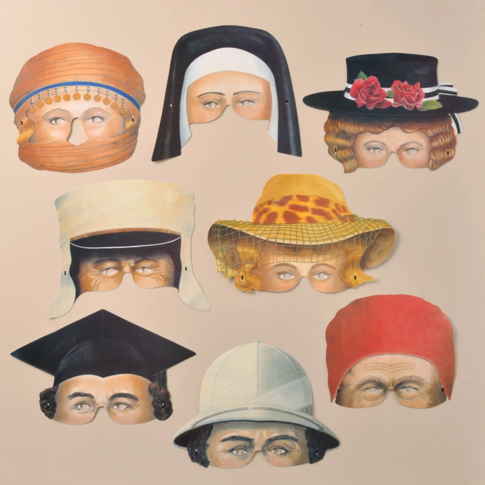 Mamelok Party Pairs Paper Masks (R459) - Image 1 of 1