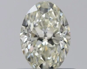 GIA Certified Earth Mined Natural Diamond J/SI Grade Brilliant Oval Cut 0.51 Ct - Picture 1 of 3