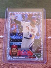 2023 Topps Holiday Metallic BRYCE HARPER Baseball Card H84 Phillies 