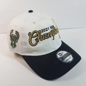 New Era Milwaukee Bucks 2021 NBA Champions 9Twenty Adjustable Hat Cap - Bild 1 von 10