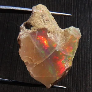 25,65 ct AAA natürlicher Multi Fire ÄTHIOPISCHER OPAL GROB Stein 19x27x15 mm TP277 - Bild 1 von 7