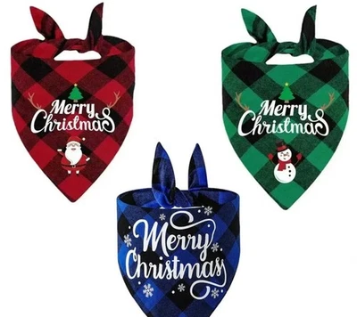 Holiday decorative scarfs for dogs and cats 3 pack - Image 1 of 4
