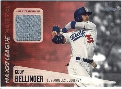 2019 Topps Update Cody Bellinger Major League Material Relic Card No. MLM-CB - Image 1 of 2