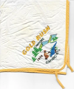 Pañuelo para el cuello Boy Scouts 1970 Camporee Ramapo District North Bergen Council BSA PN - Imagen 1 de 2