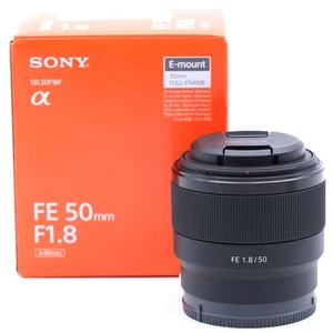 Sony SEL-50F18F E-Mount Vollformat Objektiv FE 50mm F1.8 E-Mount lens - Bild 1 von 6