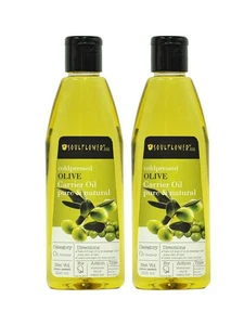 Aceite portador de oliva puro Soulflower para nutrición capilar paquete de 2 y 225 ml cada uno N3 - Imagen 1 de 7