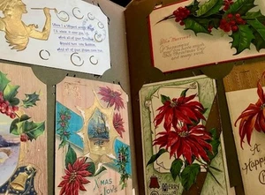 Post Card Album with colorful Holiday and Greeting Cards Birthday Cards Humor - Imagen 1 de 8