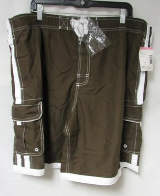 Joe Boxer Men's Size 2XL Board Short/Swim Trunks MSRP $40, Brown or Blue C1 5222 - Image 1 of 4