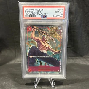 2024 ONE PIECE CHINESE RORONOA ZORO 1ST ANNIVERSARY SET #OP01-025 PSA 10 - Bild 1 von 2