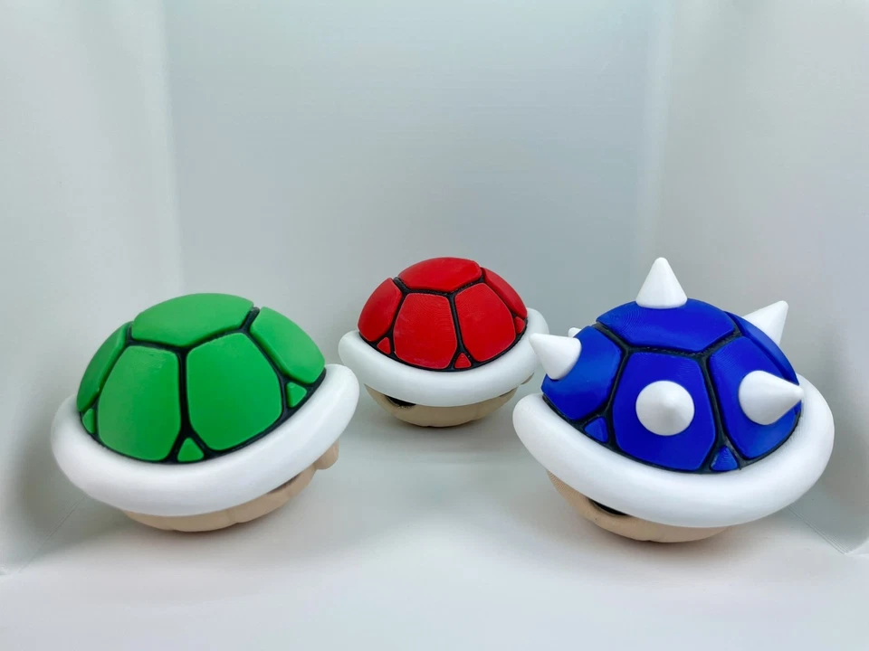 Mario Kart Koopa Turtle Shell 3D Printed Toy Retro Desk Art Nintendo Gamer Gift