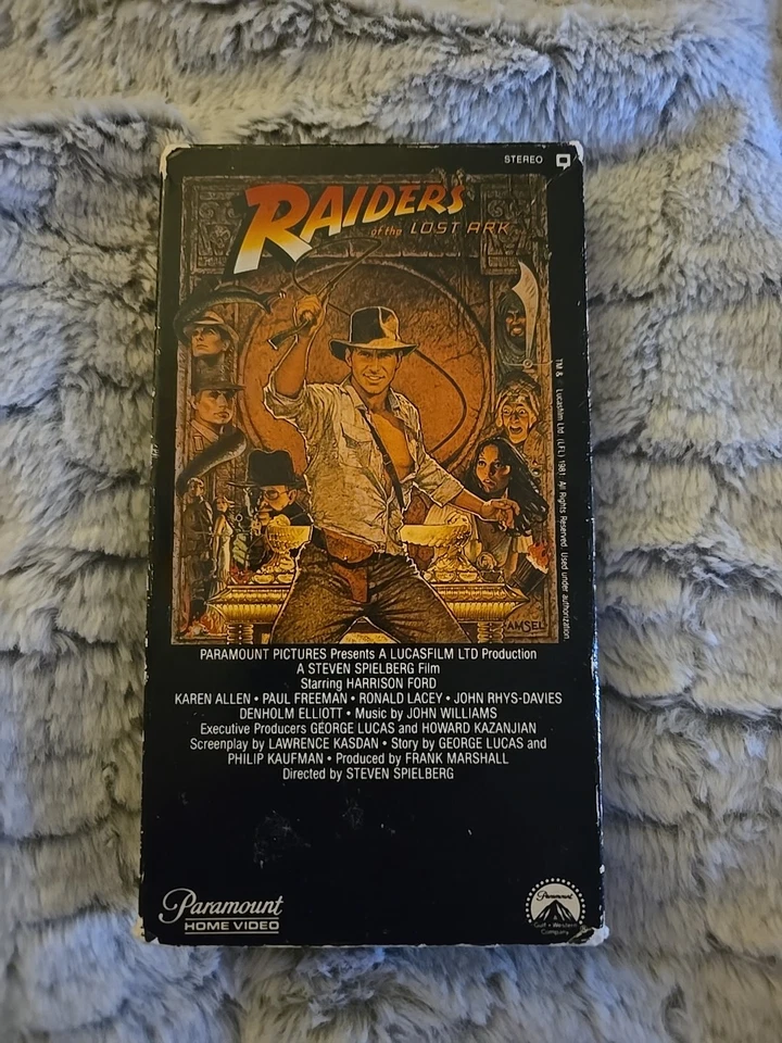Indiana Jones Raiders of the Lost Ark VHS (1981) 1st Release Video ToD Trailer - Image 1 of 4
