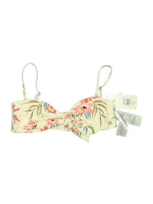 NWT Billabong Women Ivory Swimsuit Top L - Image 1 of 2