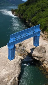 Z Gauge Right 45 deg single Track Iron Girder Bridge Model Railway 1:220 Scale - Picture 1 of 3