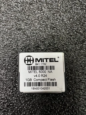 Mitel 841.1152 Mitel 5000 V4.0 1GB Compact Flash Card *Refurbished* - Image 1 of 2