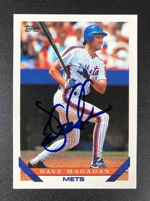 Dave Magadan 1993 Topps Mets In Person IP TTM Signed Auto Autograph - Image 1 of 2