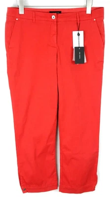 COP COPINE Pantalon Femme (UE) 42 Rouge Zip Fly Chino Coupe Régulière - Photo 1/4