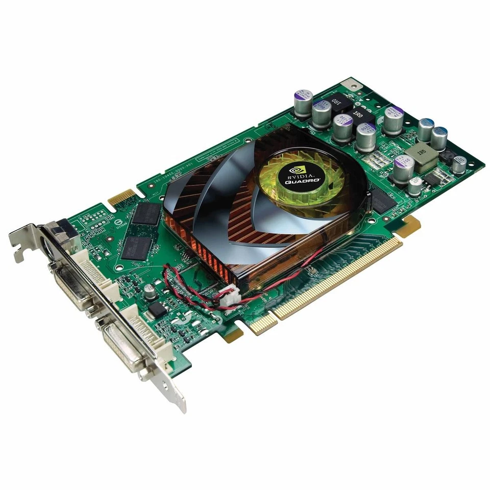 Video Card Graphics Nvidia Quadro Fx 1500 256MB Double Dvi-I 24+ 5+ Tv-Out - Image 1 of 4