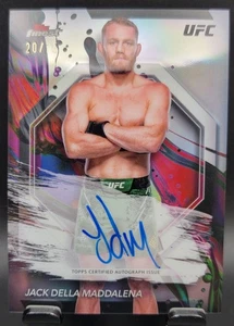 2024 Topps Finest Chrome UFC Jack Della Maddalena FA-JDM Silver Auto 20/75 - Picture 1 of 2