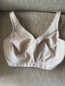 Glamorise Gr. 34 F High Impact Bügel Sport BH Bounce Control beige - Bild 1 von 4