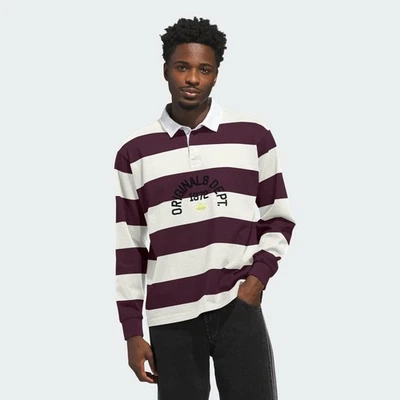 adidas men adidas Originals Dept. Striped Polo Shirt - Image 1 of 4